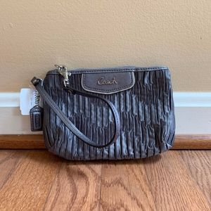 Coach Grey Wristlet
